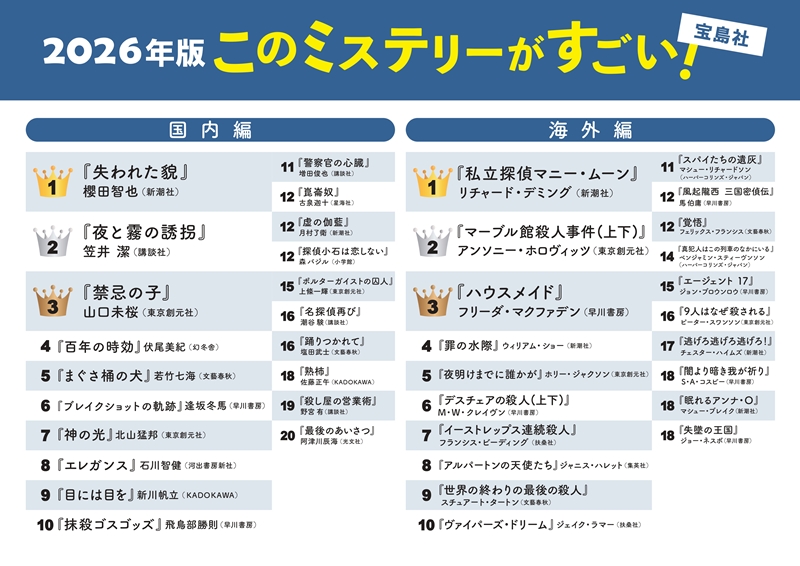 年末年始に読みたい おすすめミステリー2025 - 【公式】三省堂書店