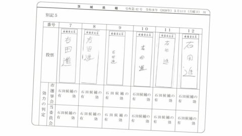 あなたが選管なら｢だんごさん｣を有効票にしますか?
