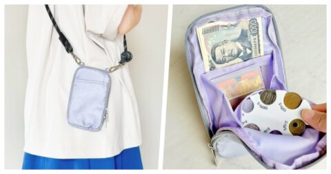 便利すぎて3色まとめ買いした！ダイソーの“財布がわりになるポーチ”お散歩や旅行で大活躍！「ガバッと開いていい」「内ポケットたくさんあって助かる」《購入レビュー》 – これ、買ってよかった！