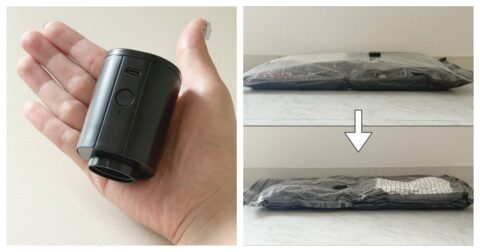 【3COINS】もう掃除機いらないじゃん！手のひらサイズの“圧縮アイテム”が大人気「旅行に必須です」「かなり楽になりました」《購入レビュー》 – これ、買ってよかった！